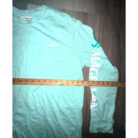 Magellan Outdoors Mens XL Aqua Long-Sleeve Classic Fit T-Shirt - Picture 6 of 6